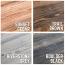 RESTORE Trail Brown Solid Live Edge Wood Accent Bench