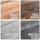 RESTORE Boulder Black Solid Wood Coffee Table