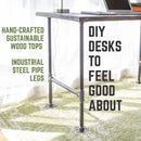 RESTORE Trail Brown Solid Wood Office Desk