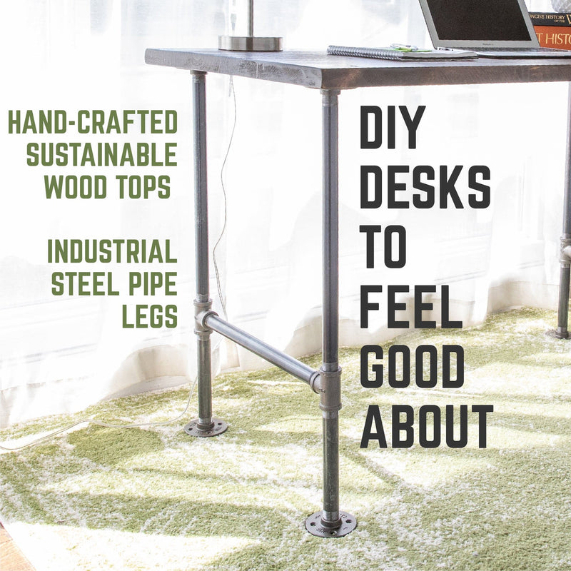 RESTORE Trail Brown Solid Wood Office Desk