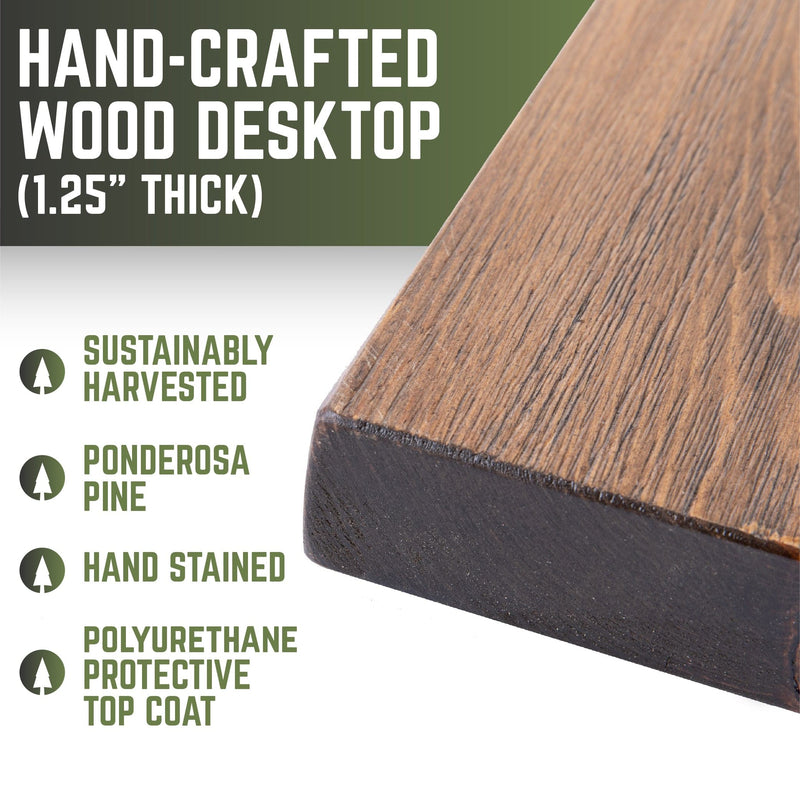 RESTORE Trail Brown Solid Wood Office Desk