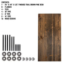 RESTORE Trail Brown Solid Wood Office Desk