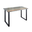 Skyline Riverstone Grey Solid Wood Desk with 28 in. Landscape Legs