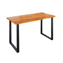 Skyline Sunset Cedar Solid Wood Desk with 28 in. Landscape Legs