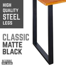Skyline Sunset Cedar Solid Wood Desk with 28 in. Landscape Legs by PIPE DECOR