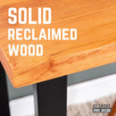 Skyline Sunset Cedar Solid Wood Desk with 28 in. Landscape Legs by PIPE DECOR