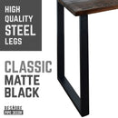 Skyline Trail Brown Solid Wood Desk with 28 in. Landscape Legs by PIPE DECOR