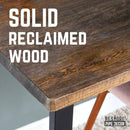 Skyline Trail Brown Solid Wood Desk with 28 in. Landscape Legs by PIPE DECOR