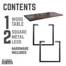 Skyline Trail Brown Solid Wood Desk with 28 in. Landscape Legs