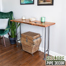 RESTORE Sunset Cedar Solid Live Edge Wood Console Table