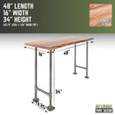 RESTORE Sunset Cedar Solid Live Edge Wood Console Table