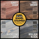24 in. Wall Mounted Clothing Rack with Wood Shelf, Trail Brown by PIPE DECOR