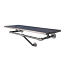 36 in. Wall Mounted Clothing Rack with Wood Shelf, Boulder Black