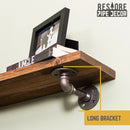 RESTORE Autumn Brown 24 in. Shelves with L-Shaped Brackets