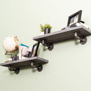 RESTORE Riverstone Grey 24 in. Shelves with L-Shaped Brackets