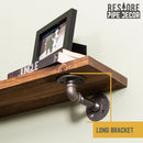 RESTORE Autumn Brown 36 in. Shelves with L-Shaped Brackets