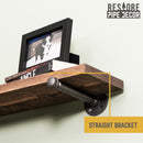 RESTORE Sunset Brown 36 in. Shelves with Straight Brackets