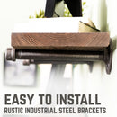 RESTORE Sunset Brown 36 in. Shelves with Straight Brackets