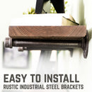 RESTORE Sunset Brown 36 in. Shelves with Straight Brackets