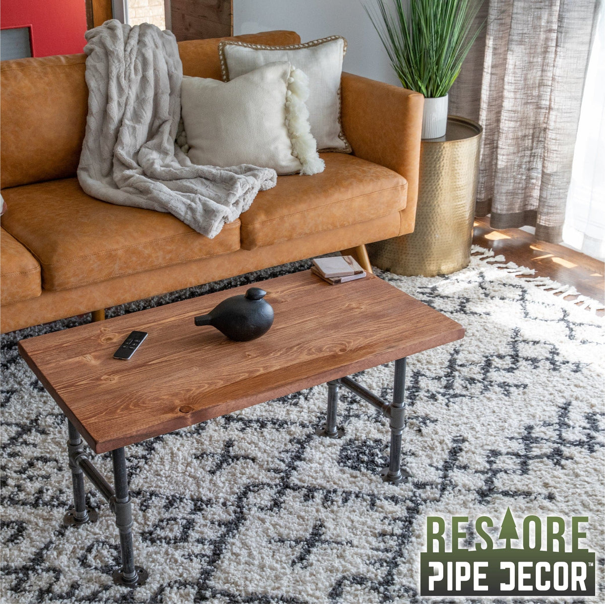 RESTORE Sunset Cedar Solid Wood Coffee Table, photo 2 of 10