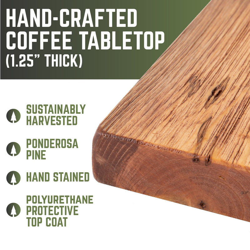 RESTORE Sunset Cedar Solid Wood Coffee Table, photo 4 of 10