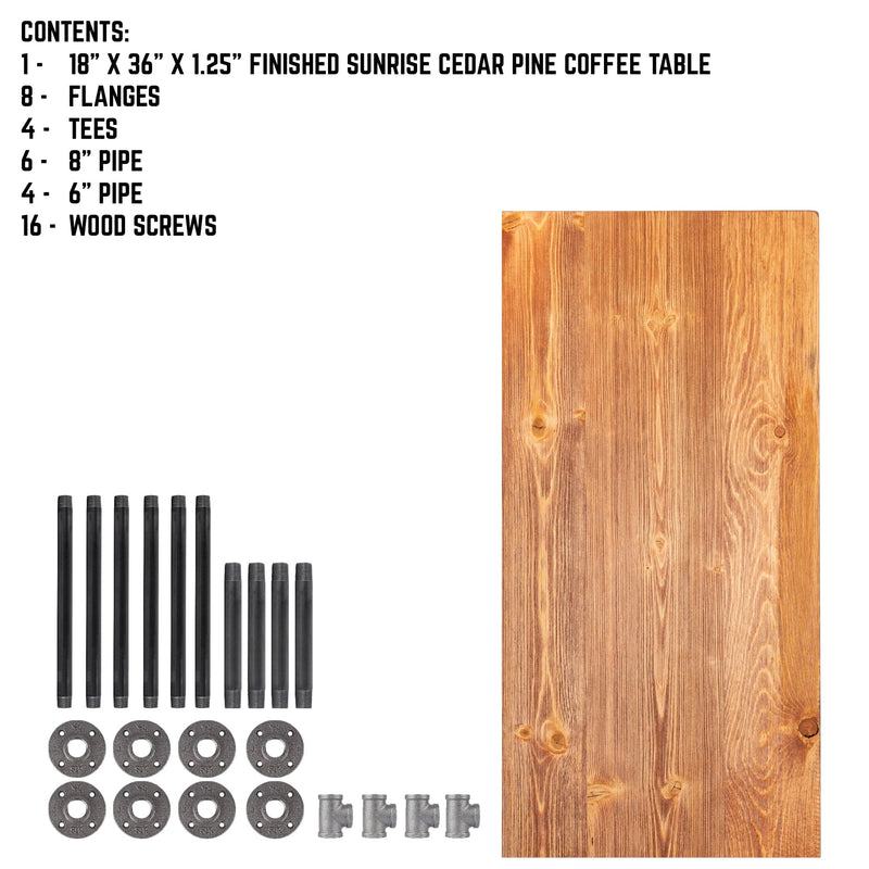 RESTORE Sunset Cedar Solid Wood Coffee Table, photo 10 of 10