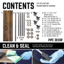 59 ½ in. Rolling Single Rod Clothing Rack with Wood Shelf, Boulder Black