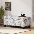 Luxury Storage Ottoman With Floral Patterned Fabric by HouseOfZazla
