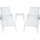 Aluminium Cast lounge chair 1pcs white