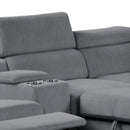 Harvey - Power Recliner Sleeper Sectional by HouseOfZazla