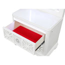 Abigale - 2 Drawer Nightstand With LED - White by HouseOfZazla