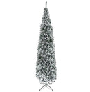 9ft Flocked Christmas Tree with Faux Snow