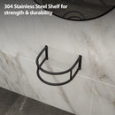 Wall Mounted Bathroom Sink With Towel Bar And Faucet - White / Black by HouseOfZazla