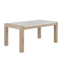 Vanilla - Real Marble Dining Table - Beige / Light Natural by HouseOfZazla