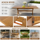 7 Pieces Acacia Wood Outdoor Dining Set