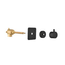 3/4" Cast Metal Volume Control Valve 3-Piece Extra High Flow Master Shower Volume Control Adjustable brass handle valve body, 1 piece each on the left and right