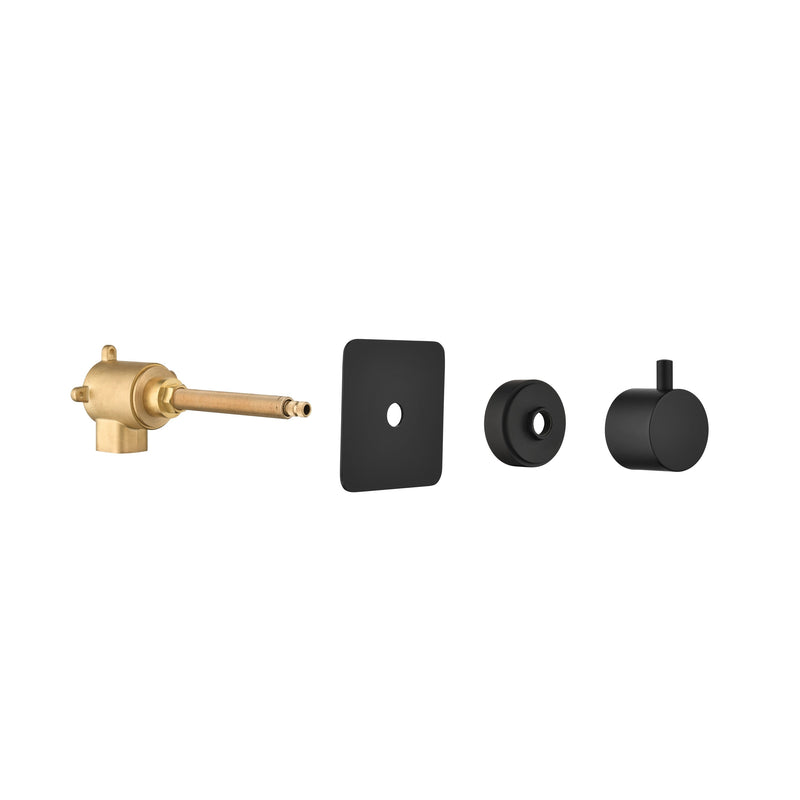 3/4" Cast Metal Volume Control Valve 3-Piece Extra High Flow Master Shower Volume Control Adjustable brass handle valve body, 1 piece each on the left and right