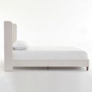 Harper - Tall Headboard Upholstered Bed / High Headboard / Elegant Simplicity / No Box Spring Needed by HouseOfZazla