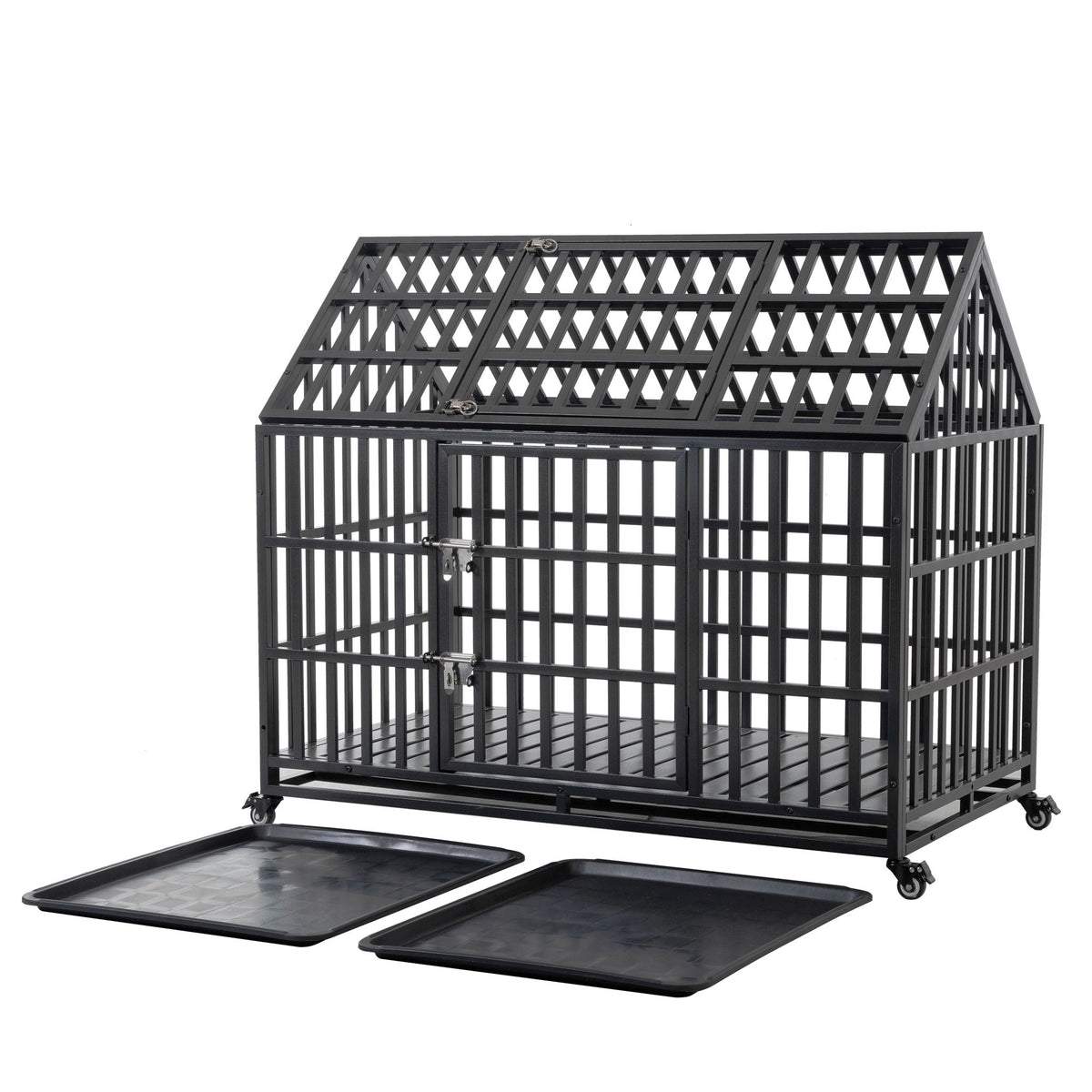 Heavy Duty Dog Crate Lockable Wheels, photo 2 of 40