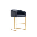 Mid-Century Modern Stool With Steel Base by HouseOfZazla