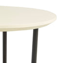 Oval End Table - White / Natural by HouseOfZazla