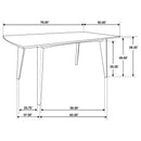 Marcella - Rectangle Dining Table With Leaf Extension - Dark Walnut