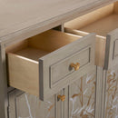 Dauphin - Handpainted Entryway Storage Cabinet - Gray Cashmere by HouseOfZazla