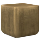 Bassett - Cast Aluminum Side Table - Brown by HouseOfZazla