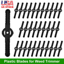 32Pcs Plastic Blades Replacement for Cordless Weed Trimmer