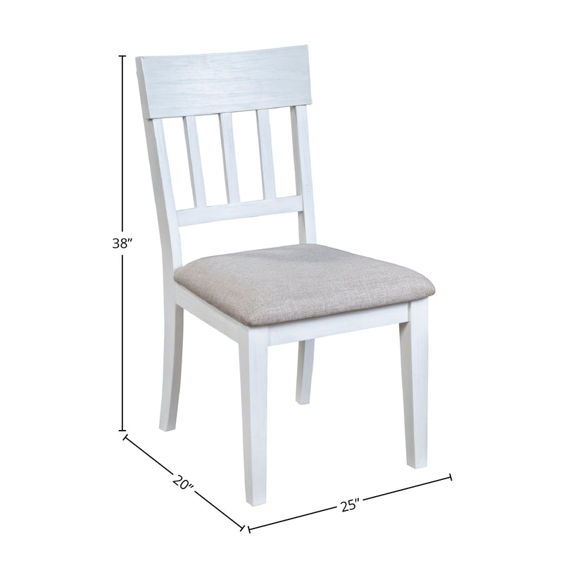 Donham Set of 2 Side Chairs, White