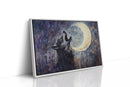 Lone Wolf Howl Under the Moon
