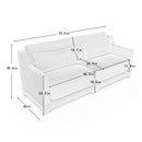 Elegant Sofa With Ergonomic Design And Lumbar Pillows