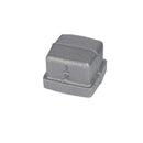 1/2 in. Black Square Cap by PIPE DECOR