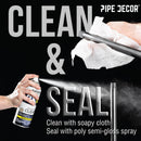 1/2 in. Black Square Cap by PIPE DECOR